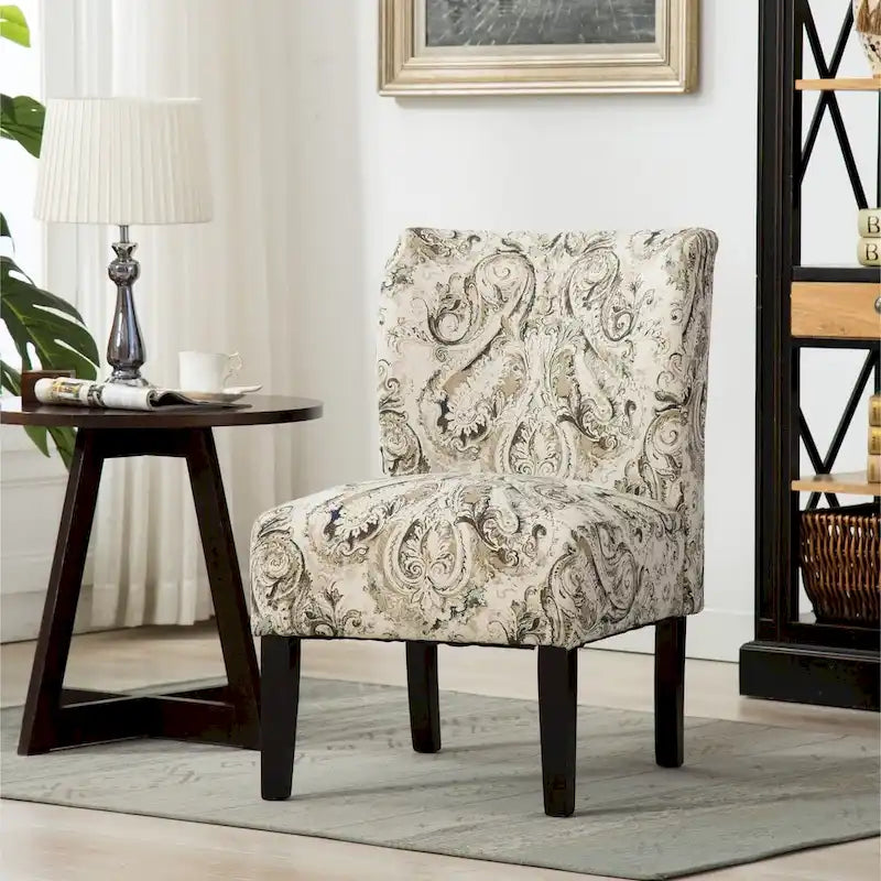 Série de chaises de loisir sans accoudoirs, tapissées en tissu doux