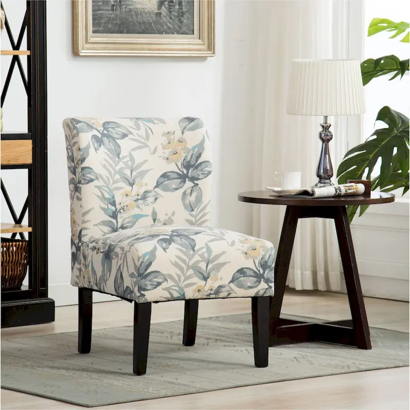 Série de chaises de loisir sans accoudoirs, tapissées en tissu doux