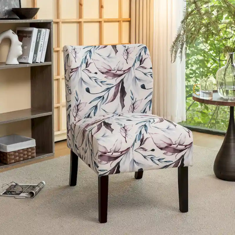Série de chaises de loisir sans accoudoirs, tapissées en tissu doux