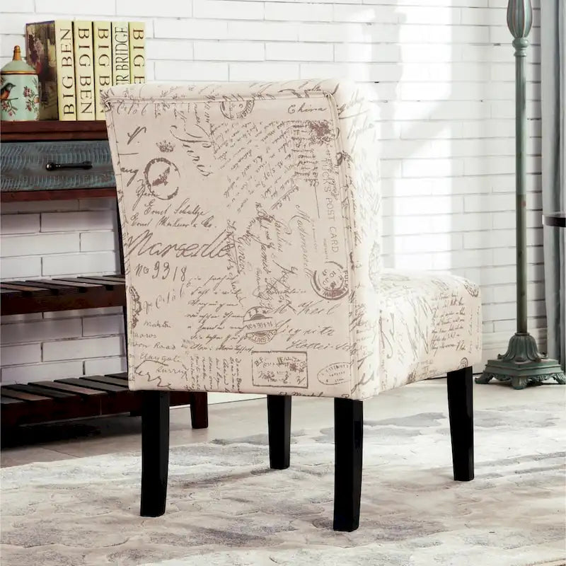Série de chaises de loisir sans accoudoirs, tapissées en tissu doux