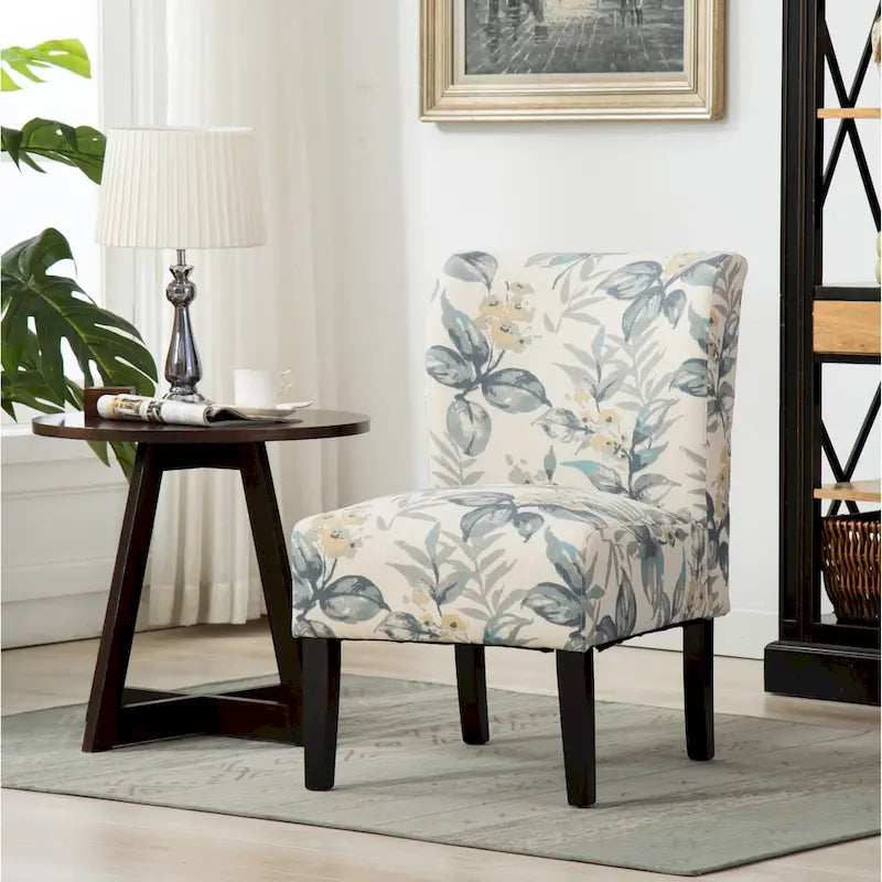 Série de chaises de loisir sans accoudoirs, tapissées en tissu doux