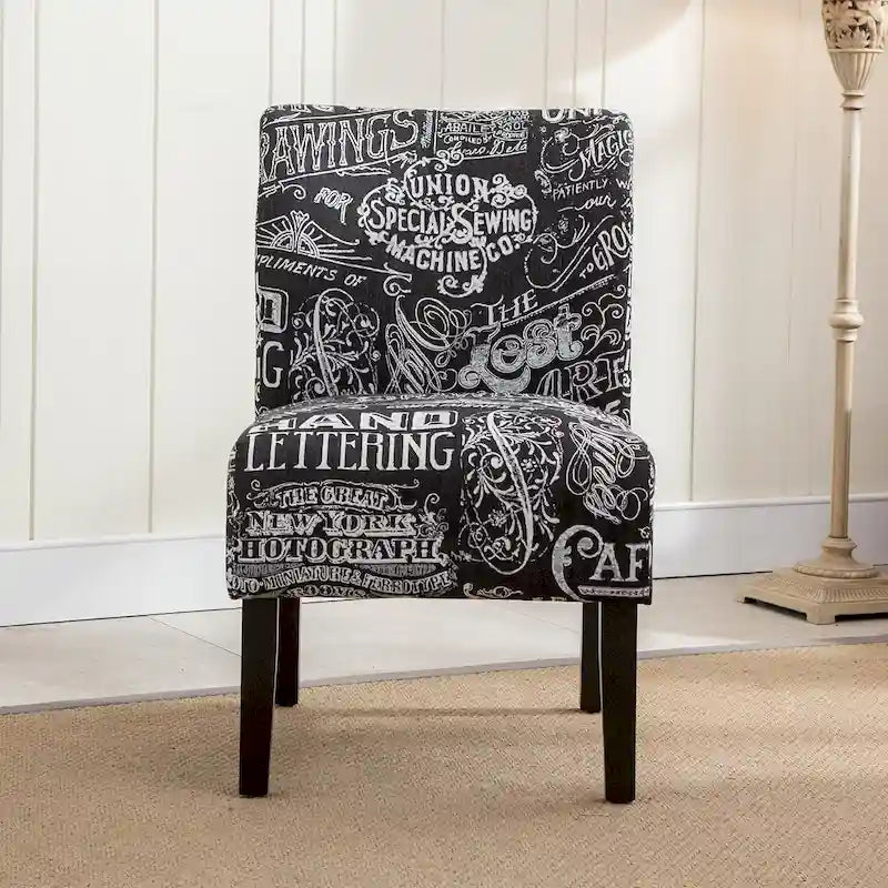 Série de chaises de loisir sans accoudoirs, tapissées en tissu doux