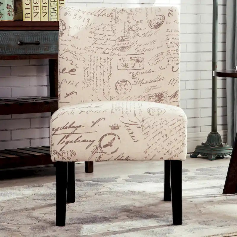 Série de chaises de loisir sans accoudoirs, tapissées en tissu doux