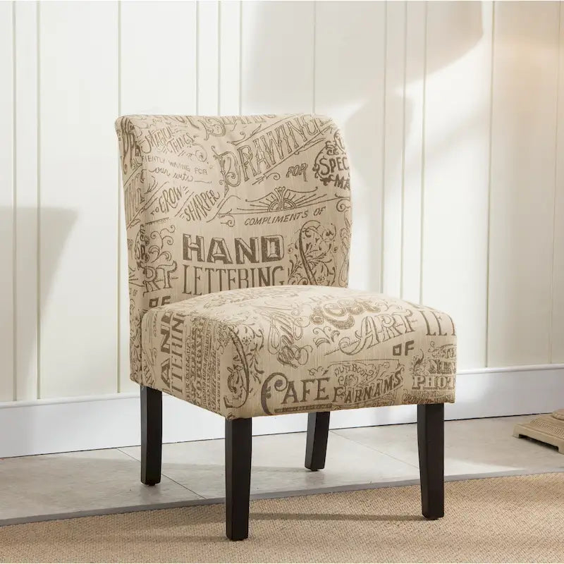 Série de chaises de loisir sans accoudoirs, tapissées en tissu doux
