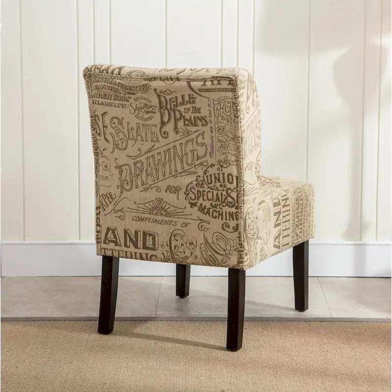 Série de chaises de loisir sans accoudoirs, tapissées en tissu doux