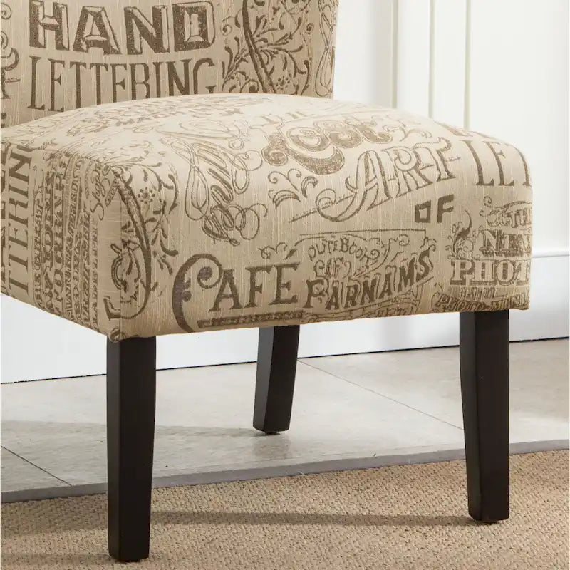 Série de chaises de loisir sans accoudoirs, tapissées en tissu doux