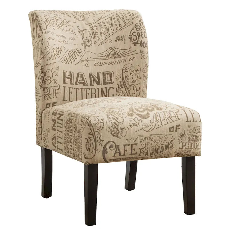 Série de chaises de loisir sans accoudoirs, tapissées en tissu doux