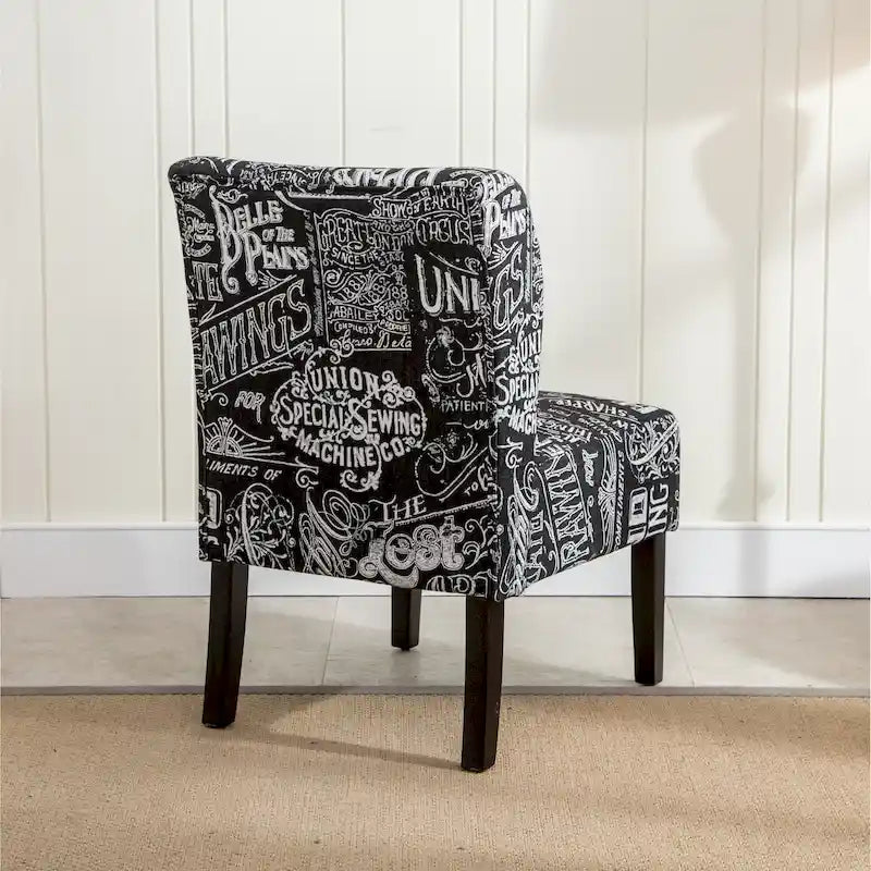 Série de chaises de loisir sans accoudoirs, tapissées en tissu doux