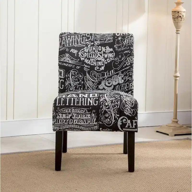 Série de chaises de loisir sans accoudoirs, tapissées en tissu doux
