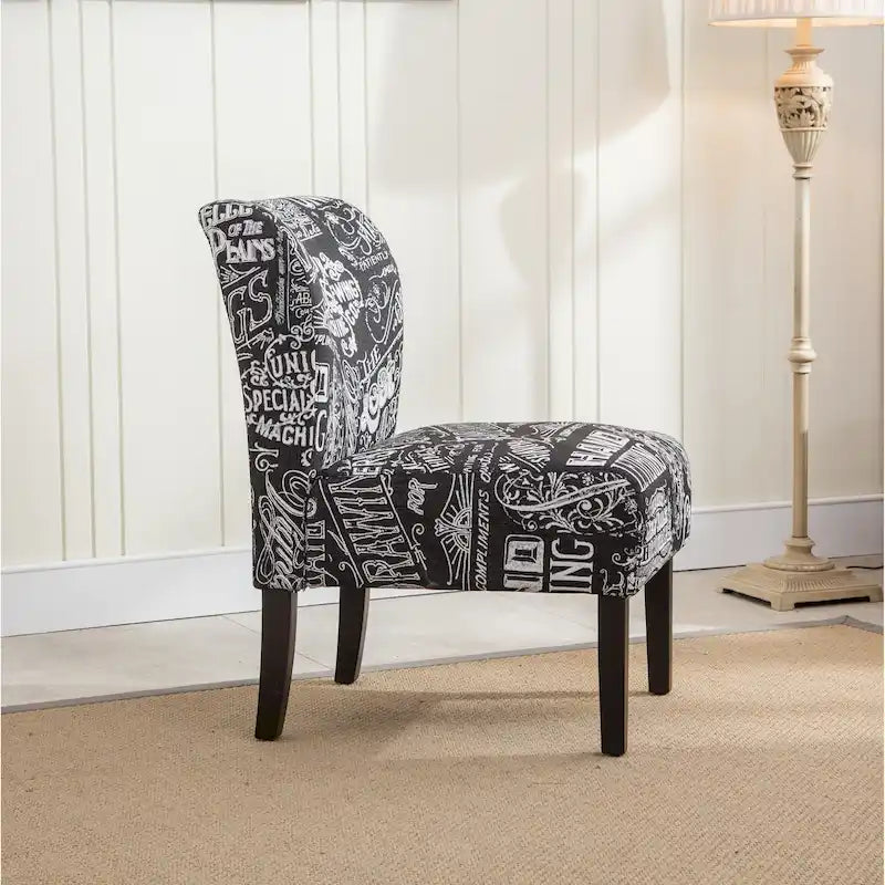 Série de chaises de loisir sans accoudoirs, tapissées en tissu doux