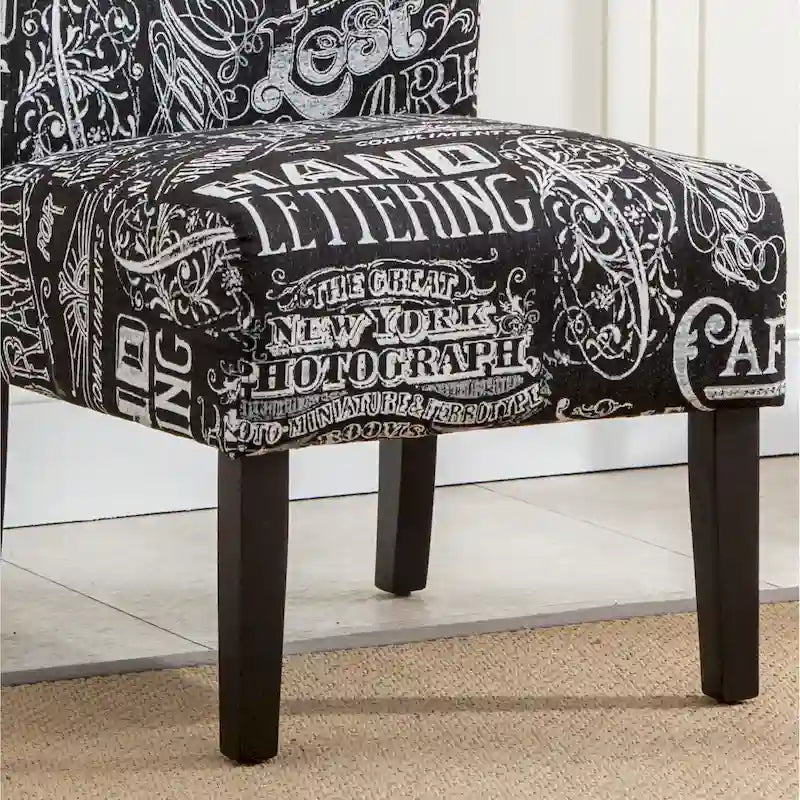 Série de chaises de loisir sans accoudoirs, tapissées en tissu doux