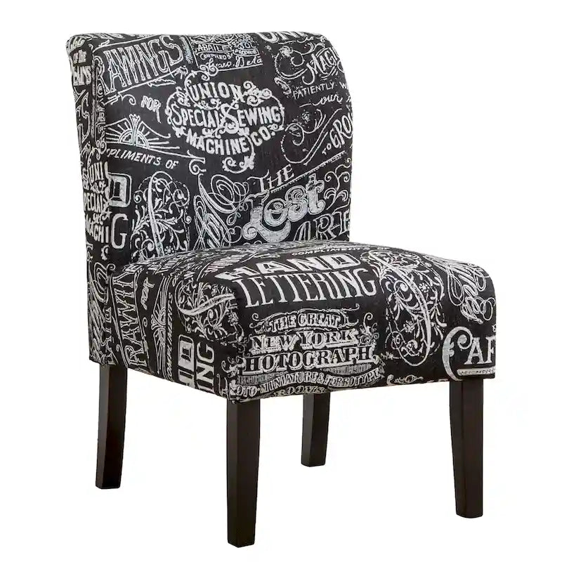 Série de chaises de loisir sans accoudoirs, tapissées en tissu doux