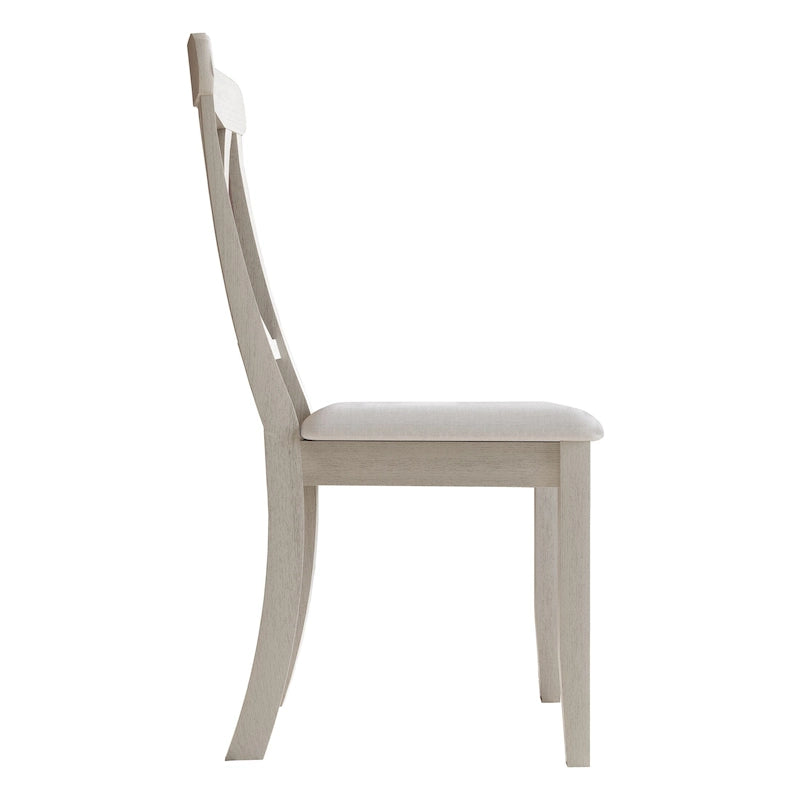 Chaises de salle à manger en bois style ferme (lot de 2) - N/A