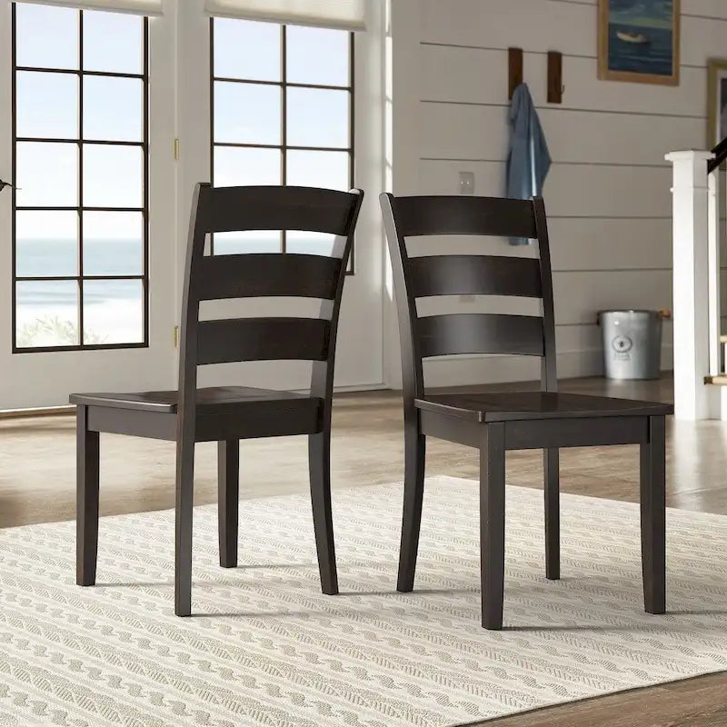 Chaises de salle à manger en bois (lot de 2)