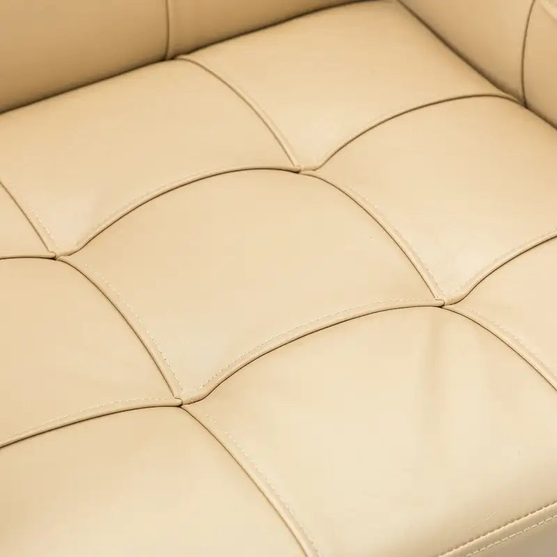 Chaise de bureau réglable en hauteur en cuir végétalien moderne Lorenz à 5 roulettes par HULALA HOME