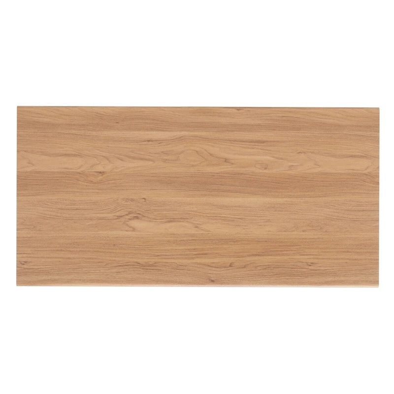Table basse en noyer Mid-Century Modern à plateau simple — 46" L x 23" P x 16" H