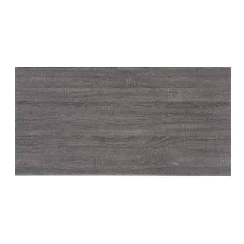 Table basse en noyer Mid-Century Modern à plateau simple — 46" L x 23" P x 16" H