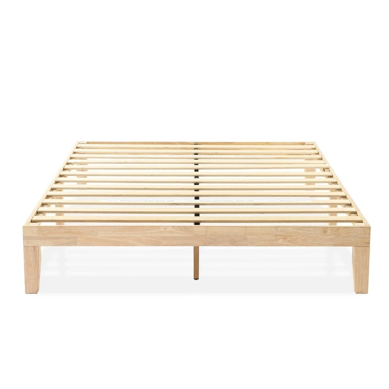 Cadre de lit plateforme classique en bois massif