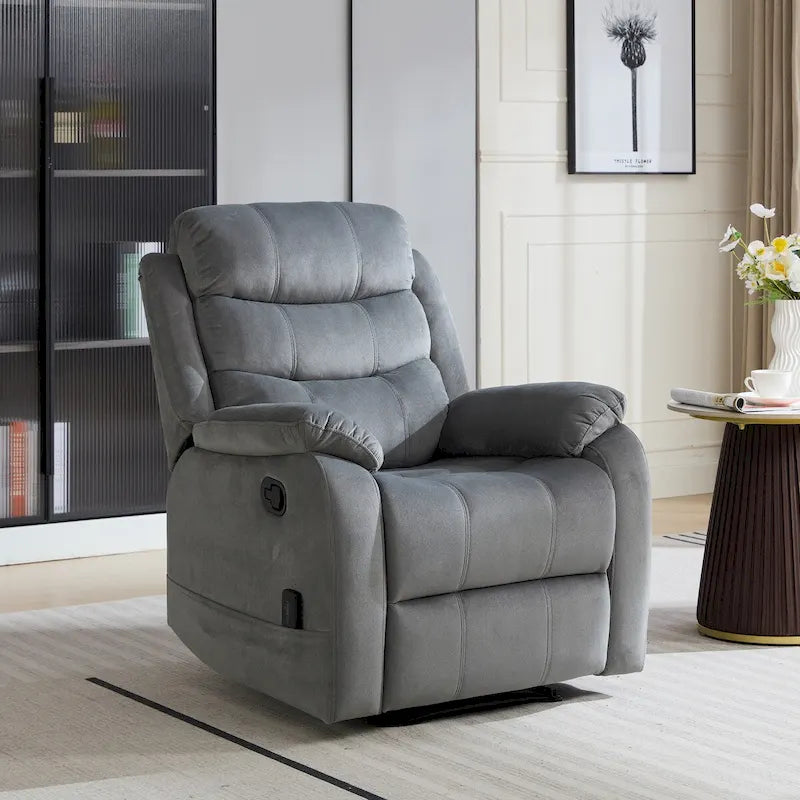 Fauteuil inclinable manuel rembourré moelleux de transition