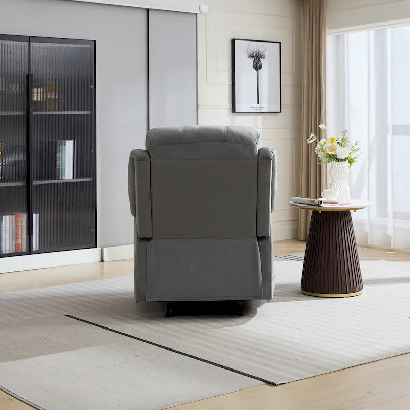 Fauteuil inclinable manuel rembourré moelleux de transition