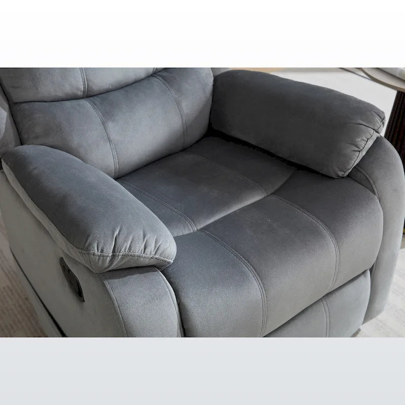 Fauteuil inclinable manuel rembourré moelleux de transition