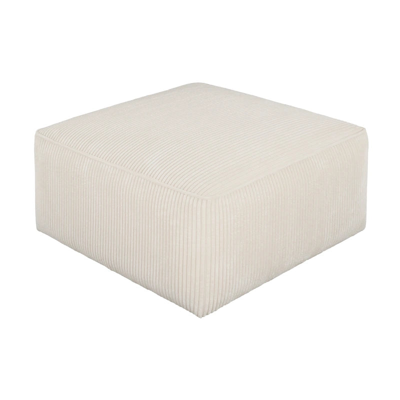 Repose-pieds carré souple en similicuir